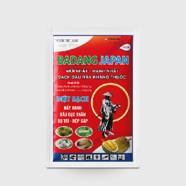 THUỐC TRỪ SÂU BADANG JAPAN – Đặc Trị Rầy Xanh, Sâu Đục Thân, Bọ Trĩ - Rệp Sáp