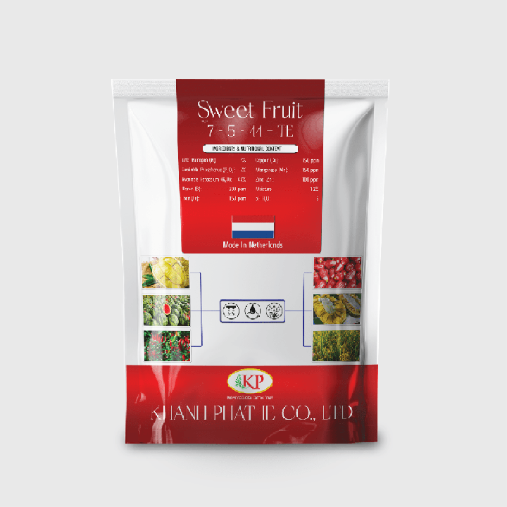 SWEET FRUIT 7-5-44+TE – Ra Hoa Sớm, Hoa Trổ Đều, Lên Cơm Đẹp Màu