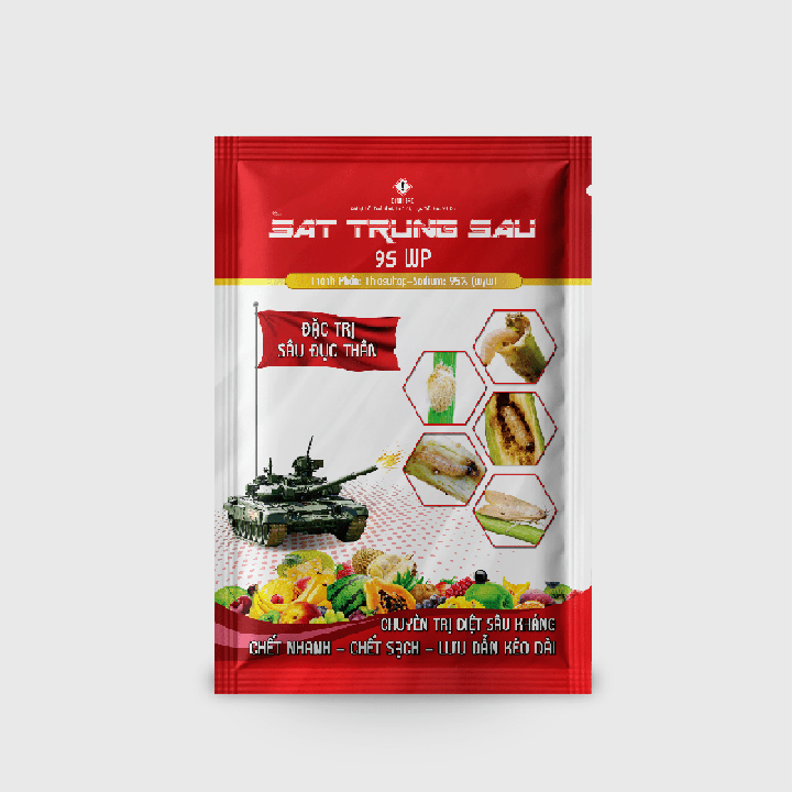 THUỐC TRỪ SÂU SÁT TRÙNG SÂU 95WP – Đặc Trị Sâu Đục Thân, Sâu Hại Kháng Thuốc