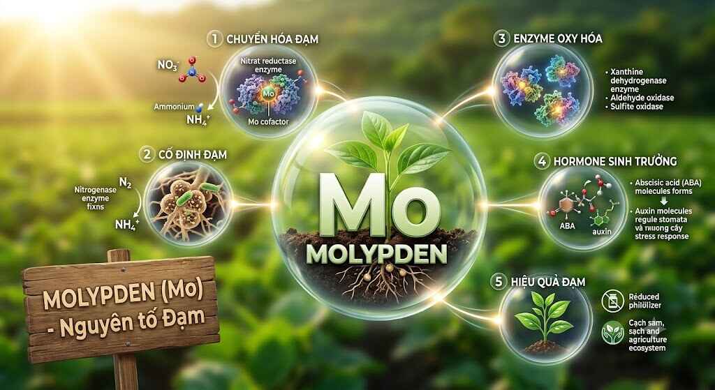 Molipden (Molypden) Là Gì? Vai Trò "Ít Mà Có Võ" Của Vi Lượng Molypden Đối Với Cây Trồng