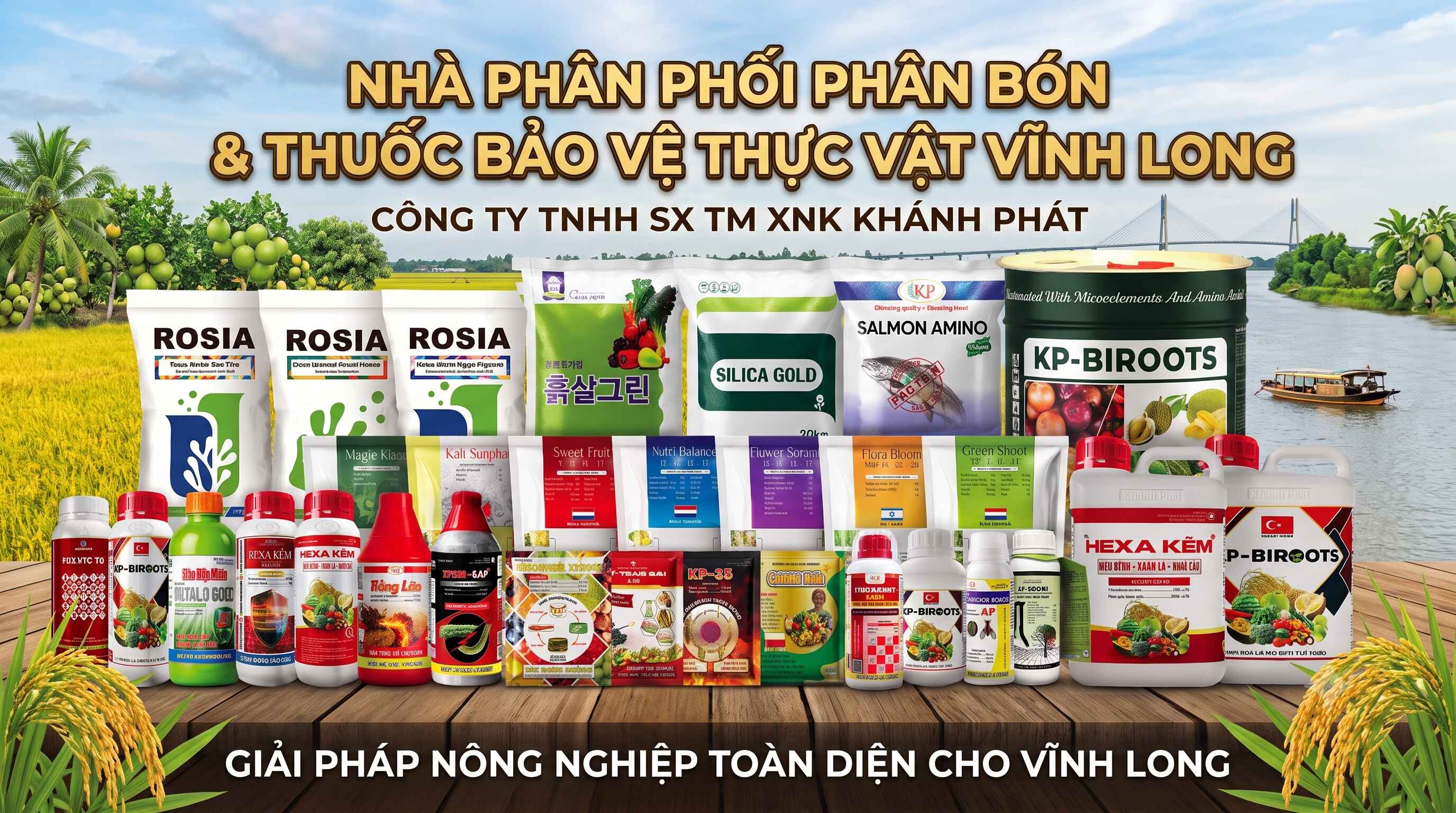 Tuyển Đại Lý Phân Phối Phân Bón & Thuốc BVTV Tại Vĩnh Long
