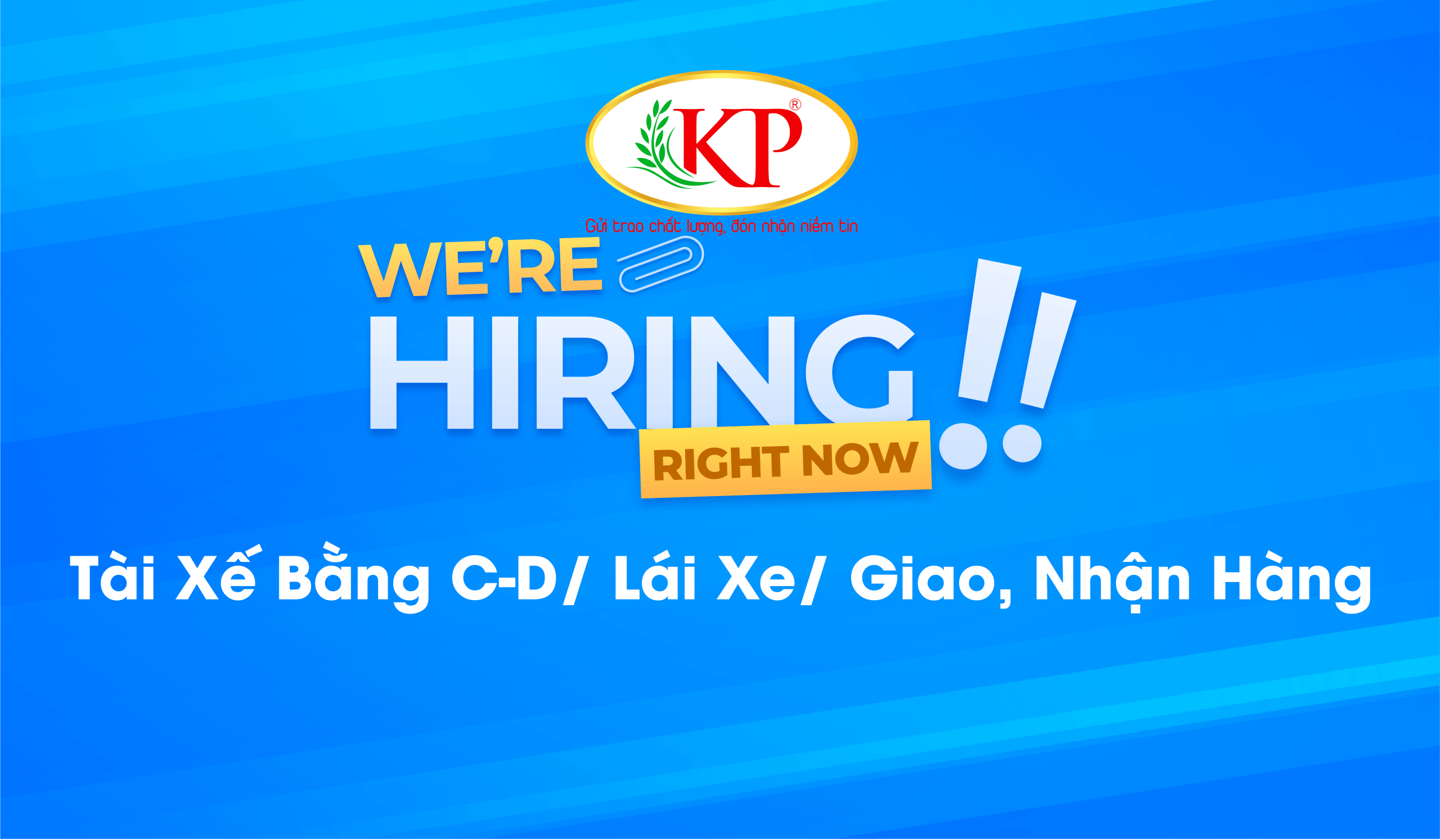 Tuyển Dụng Tháng 1-2026: Tài Xế Bằng C-D/ Lái Xe/ Giao, Nhận Hàng