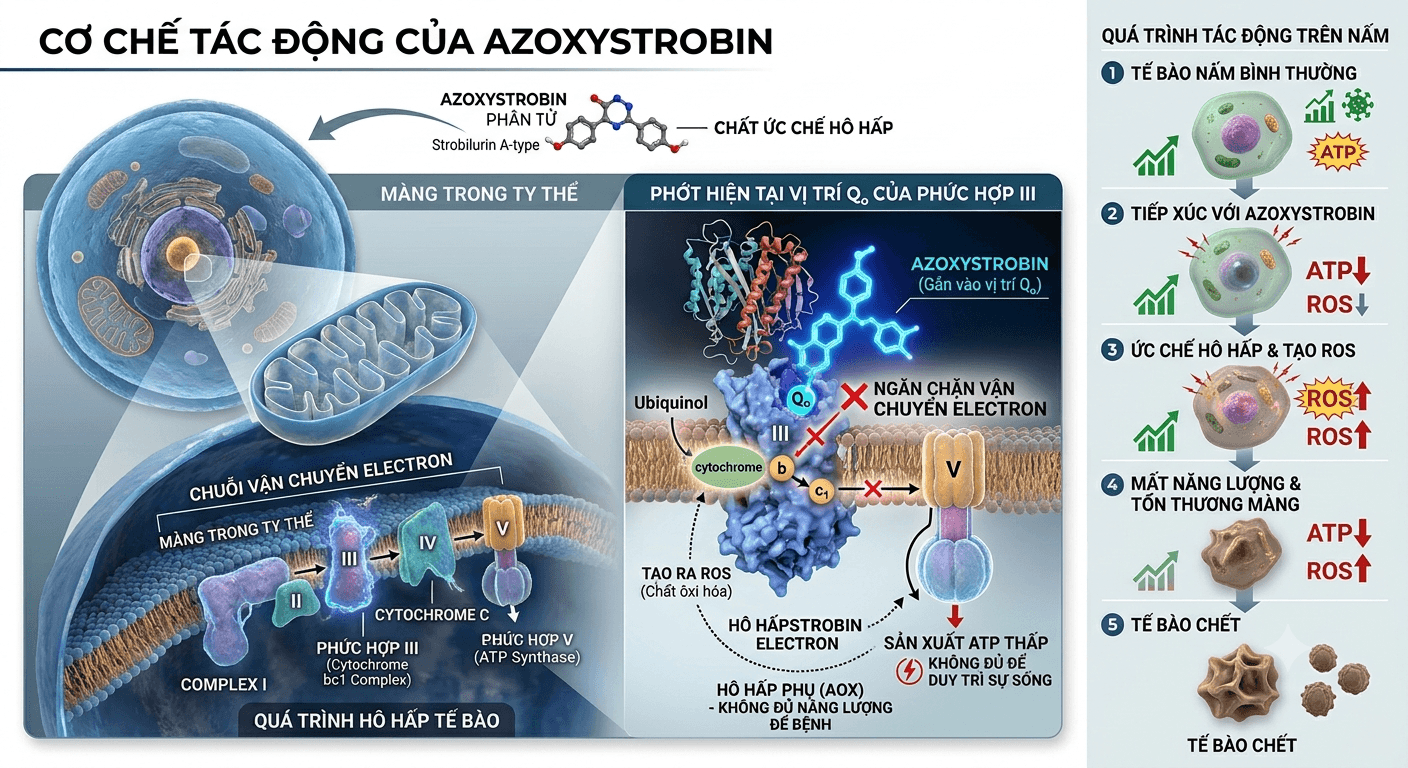 Azoxystrobin – Hoạt chất trừ nấm phổ rộng, hiệu quả cao trong nông nghiệp hiện đại