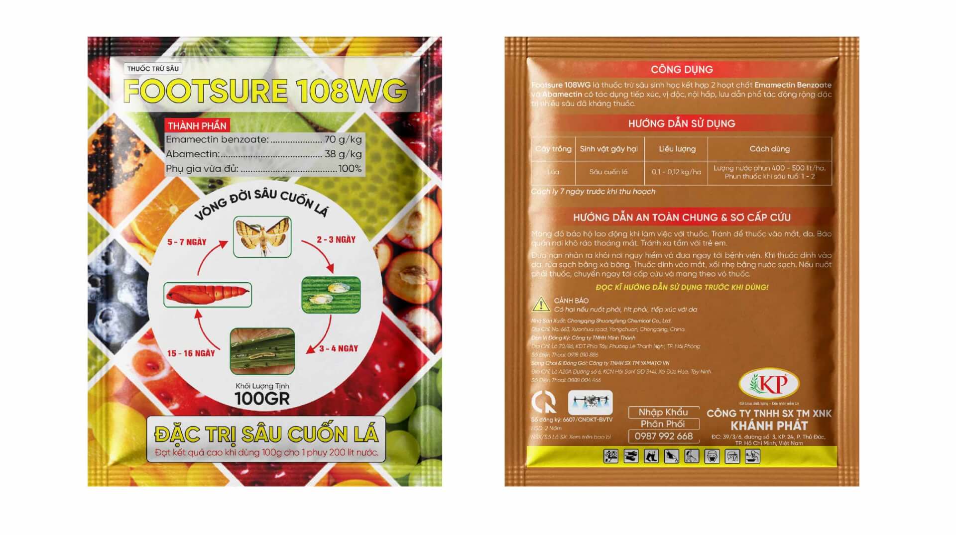 Giải Pháp Đặc Trị Sâu Cuốn Lá Trên Lúa Với Hoạt Chất Emamectin Benzoate & Abamectin – Sản Phẩm FOOTSURE 108WG